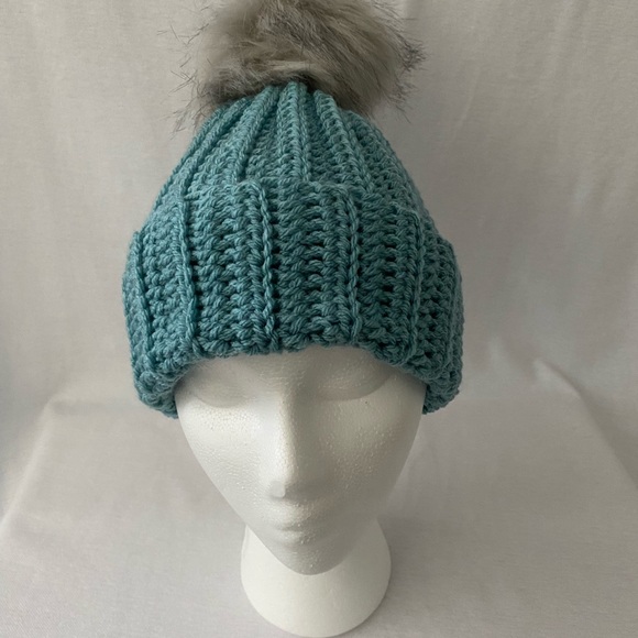 Handmade Pompom Beanie - Picture 5 of 6